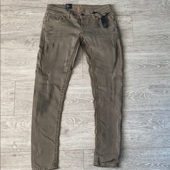 Tan ankle skinny jeans - Picture 1 of 7